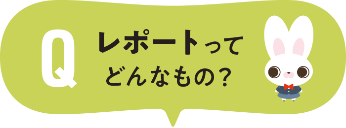 レポートってどんなもの？